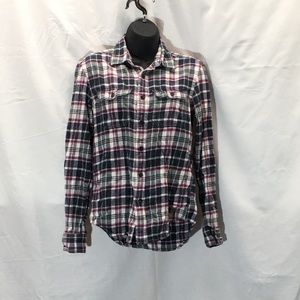 American Eagle Women’s Flannel Button Down XS